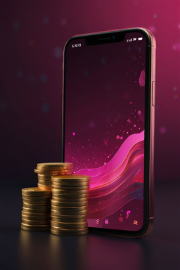 Smartphone mit Casino-App